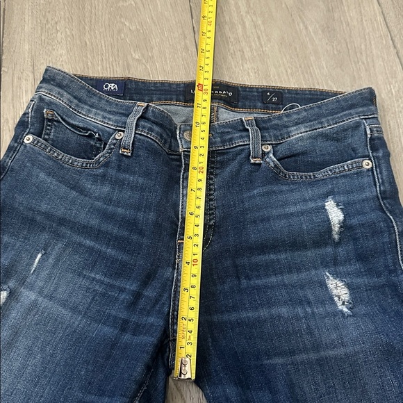 Lucky Brand Ava Crop Distressed Blue Jeans size 4 - Picture 5 of 11